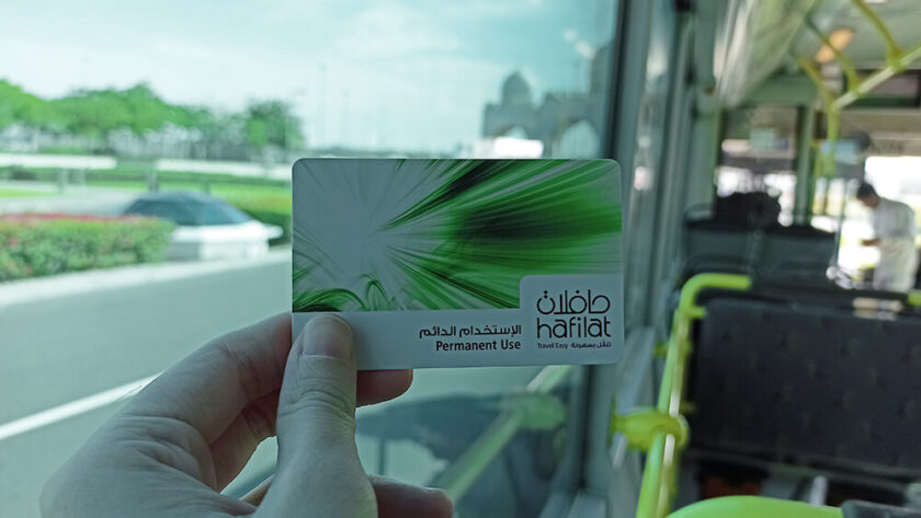 Tarjeta de transporte Hafilat de Abu Dhabi