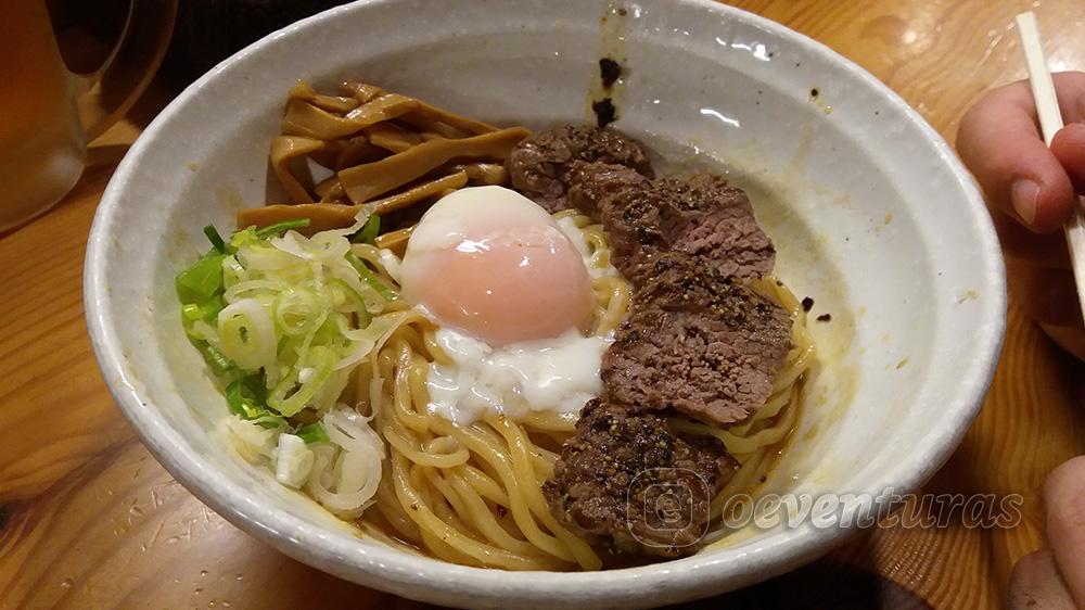 Soba de carne de Hida en Takayama