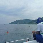 Barco en el mar de las islas Phi Phi