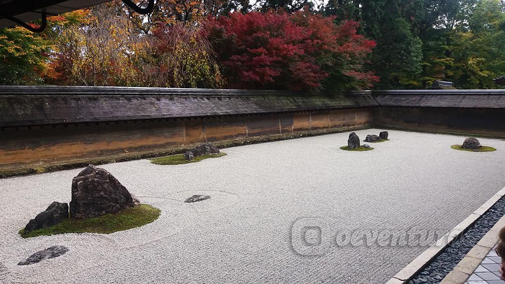 Jardín zen del templo Ryoan-ji en Kyoto