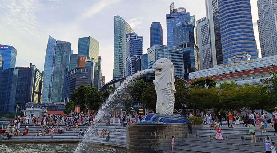 Merlion en Singapur