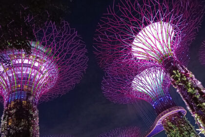 Espectáculo de Garden Rashody de los Jardines de la Bahía en Singapur