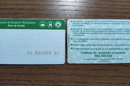 Tarjeta de transporte de Andalucía