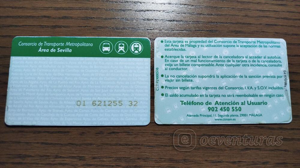 Tarjeta de transporte de Andalucía