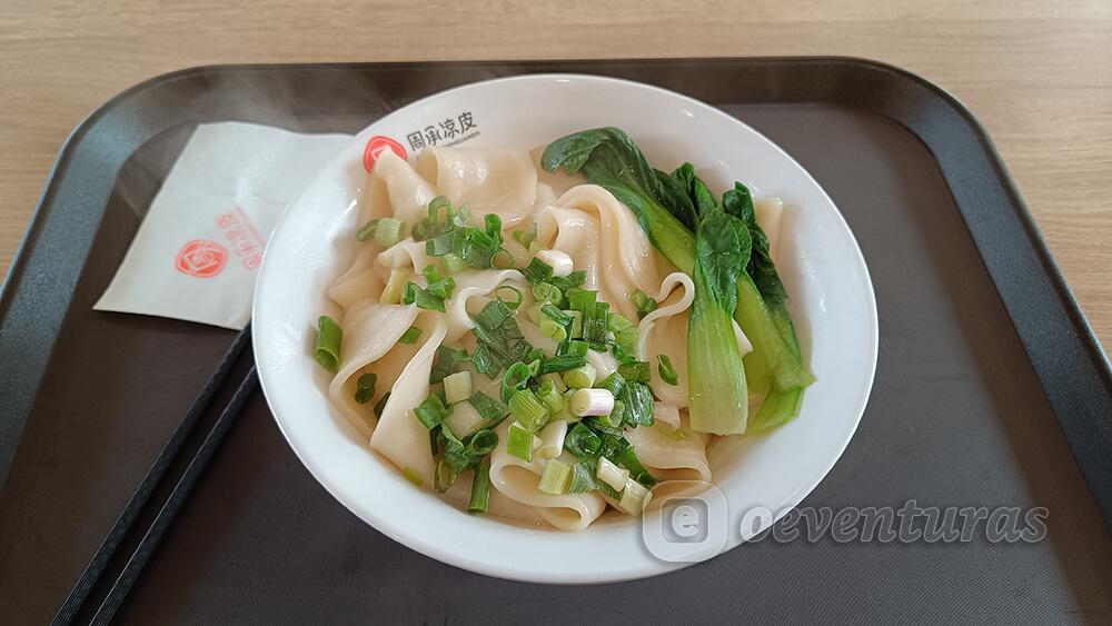 Fideos biang biang en Xi'an