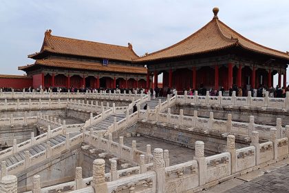 Salón de Armonía Central y Salón de la Preservación de la Armonía de la Ciudad de Prohibida de Pekín