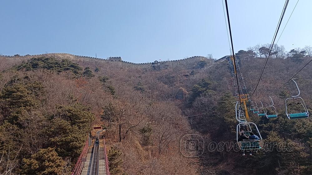 Telesilla y tobogán de la Gran Muralla (Mutianyu)