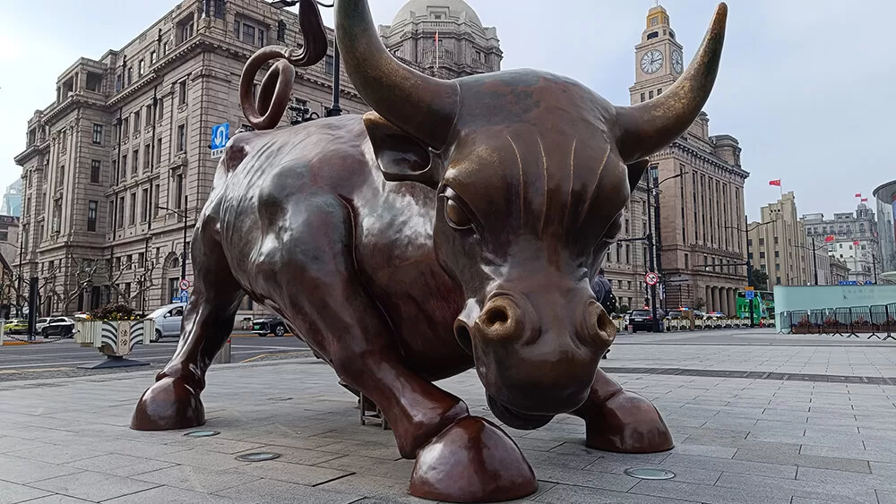 Toro de The Bund en Shanghái