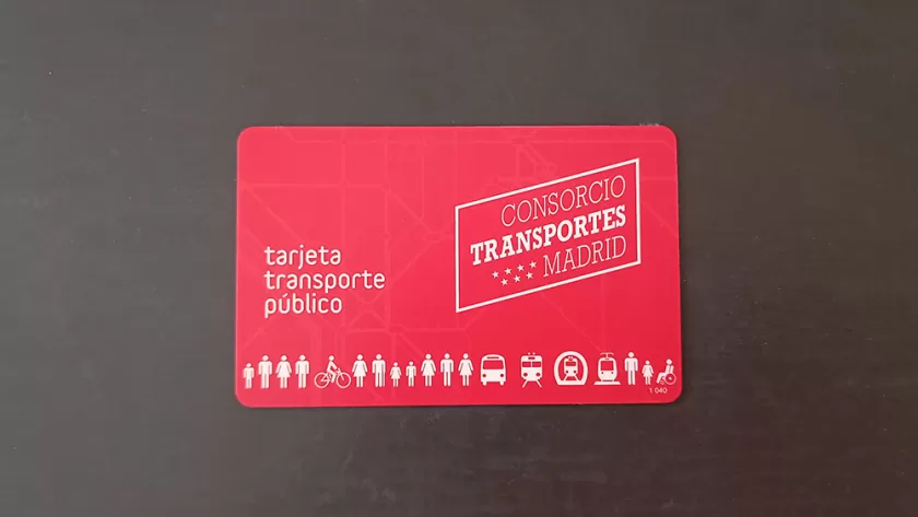 Tarjeta de transporte Multi de Madrid