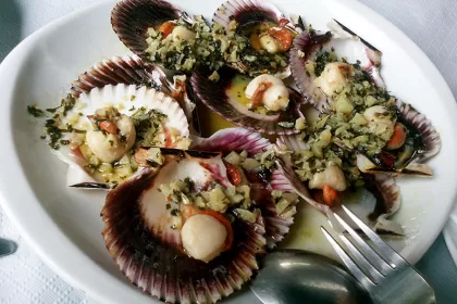 Zamburiñas a la plancha en Mieres