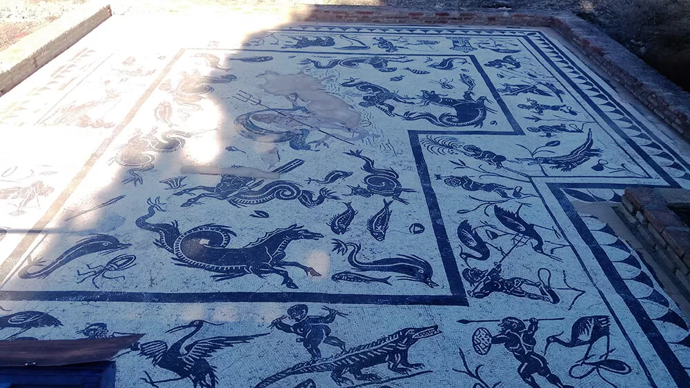 Mosaico de Itálica en Santiponce