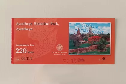 Pase de los templos de Ayutthaya