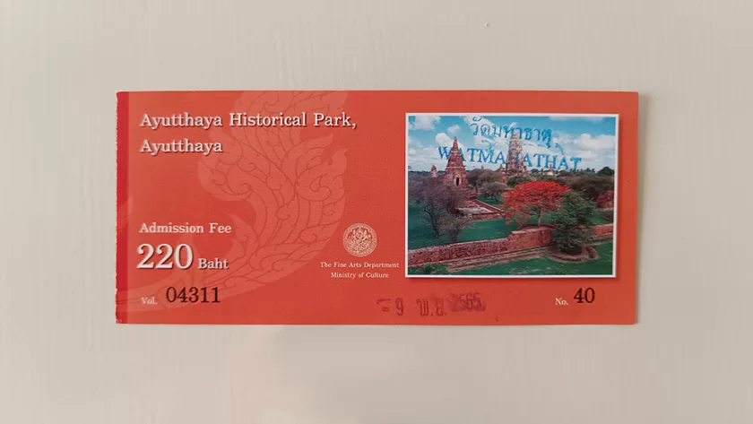 Pase de los templos de Ayutthaya