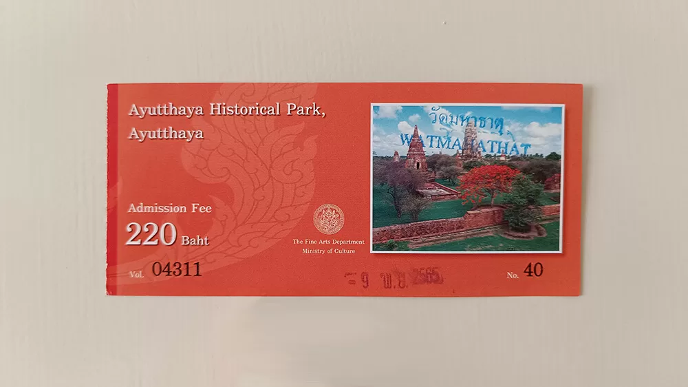 Pase de los templos de Ayutthaya