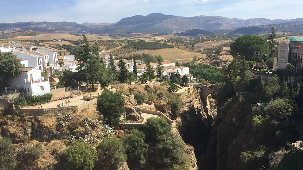 Vistas desde el mirador de Aldehuela en Ronda