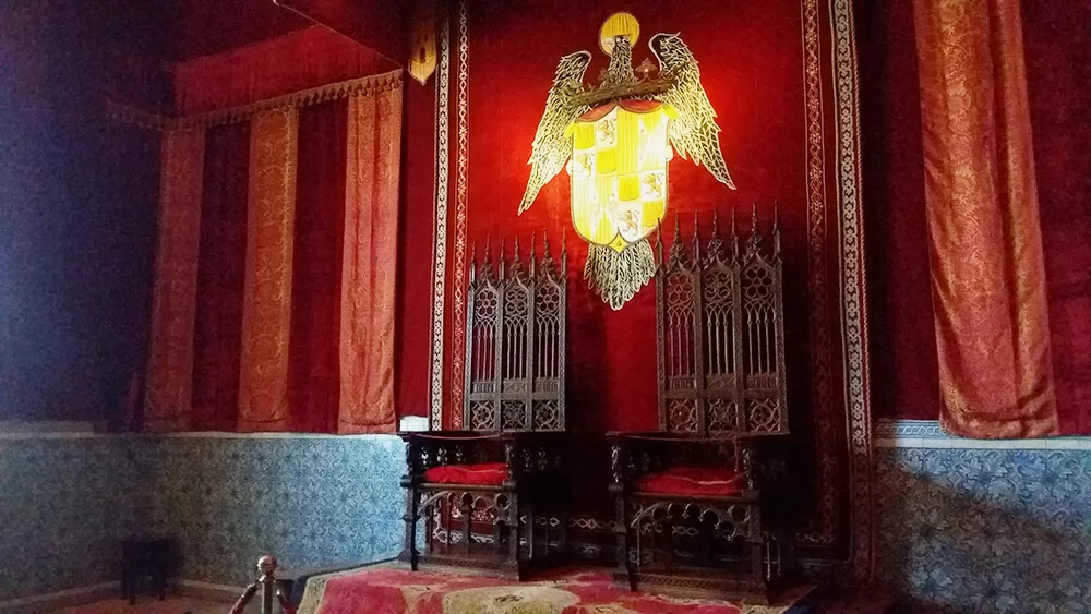 Sala del trono del alcázar de Segovia