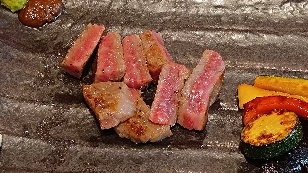 Carne de Kobe (wagyu) en Tokyo
