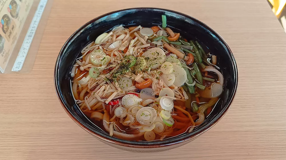 Sansai Soba en el Monte Takao