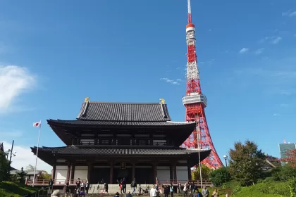 Templo Zojoji y la Torre de Tokyo