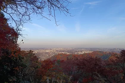 Vistas a la ciudad de Tokyo desde la cima del Monte Takao