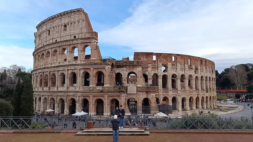 El Coliseo de Roma desde el Foro Romano