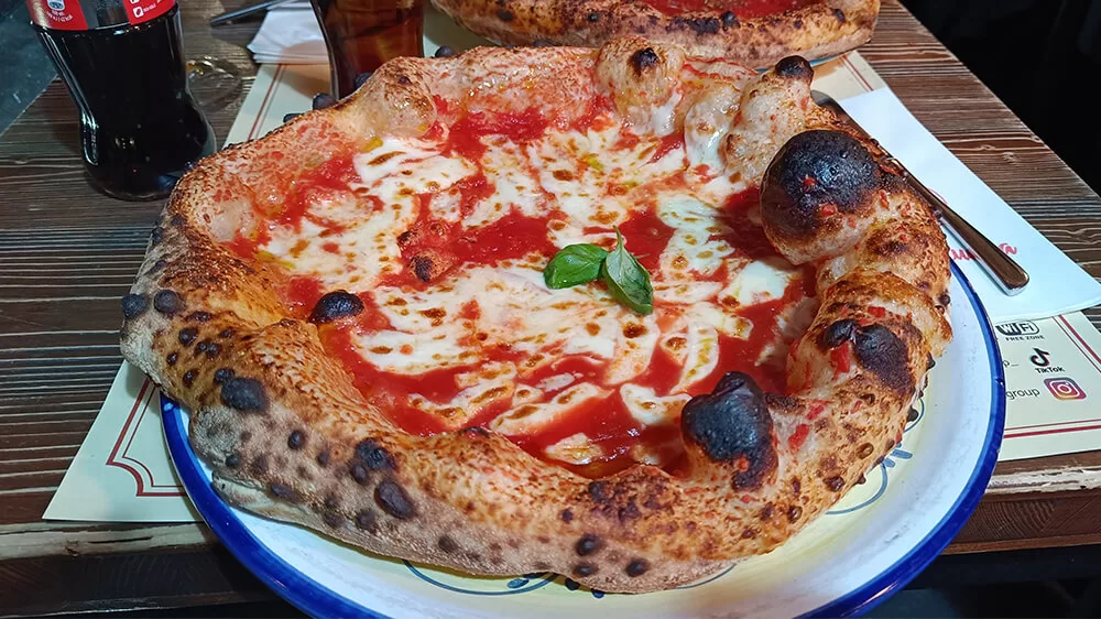 Pizza en Roma