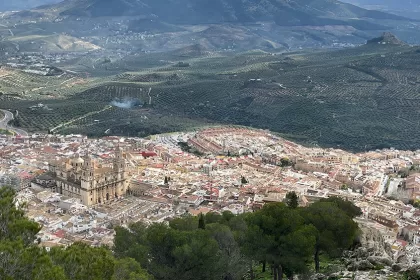 Vistas desde la cruz del castillo de Santa Catalina de Jaén