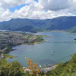 Lago Kawaguchiko desde la estación Fujimidai del teleférico