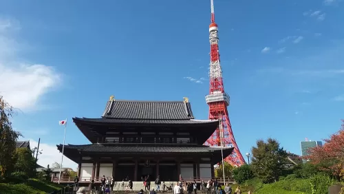 Templo Zojoji y la Torre de Tokyo